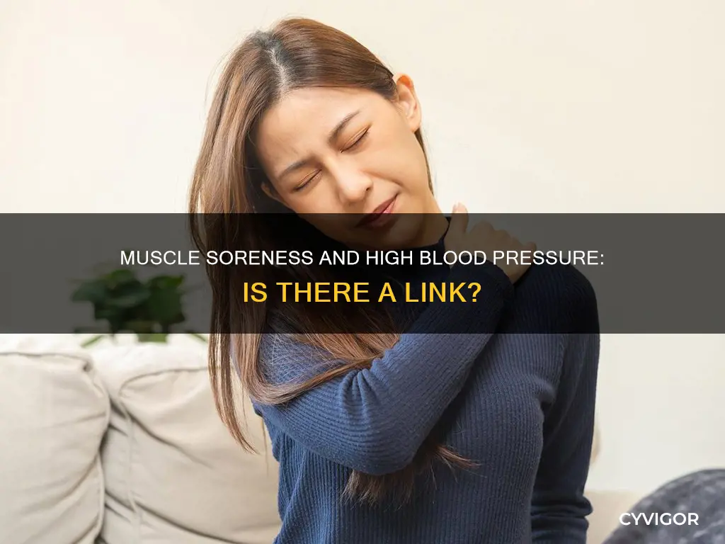 can muscle soreness cause high blood pressure