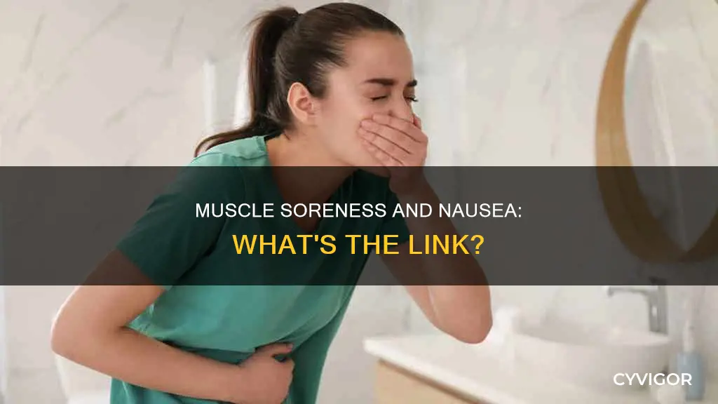 can muscle soreness cause nausea