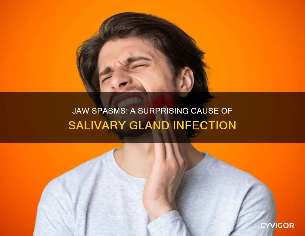 can muscle spasm in jaw cause salivary gland infection