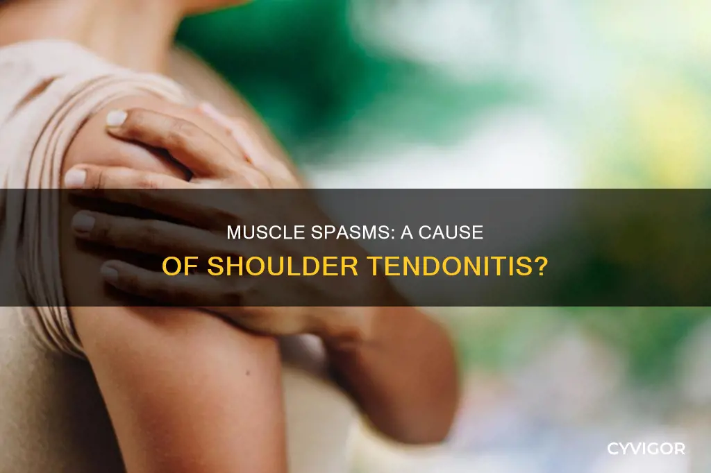 can muscle spasms cause shoulder tendonitis