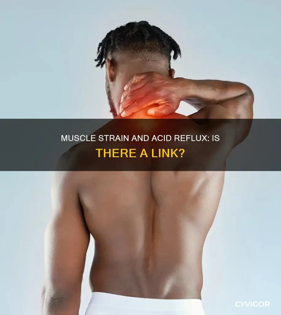 can muscle strain cause acid reflux