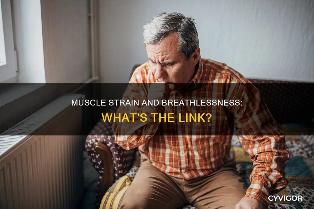 can muscle strain cause breathlessness