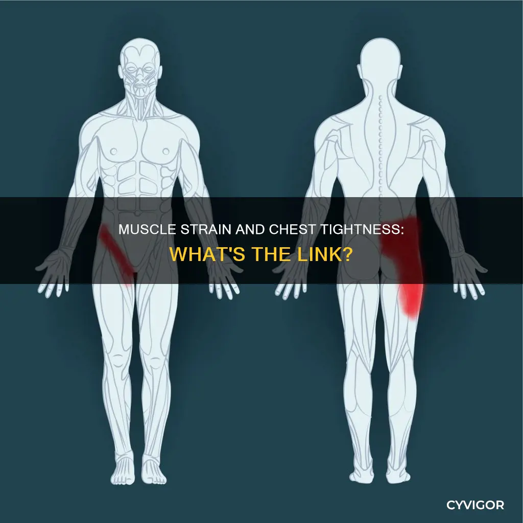 can muscle strain cause chest tightness