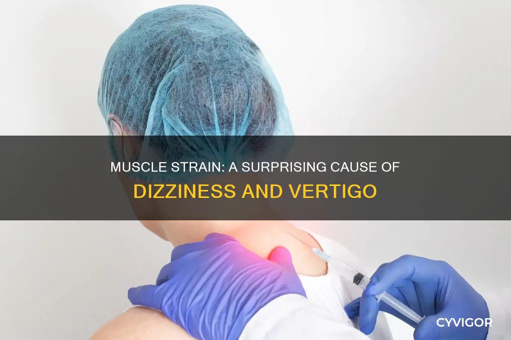 can muscle strain cause dizziness