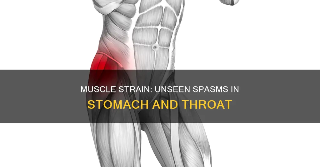 can muscle strain cause spa am of stomach and throat