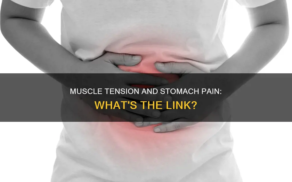 can muscle tension cause stomach pain