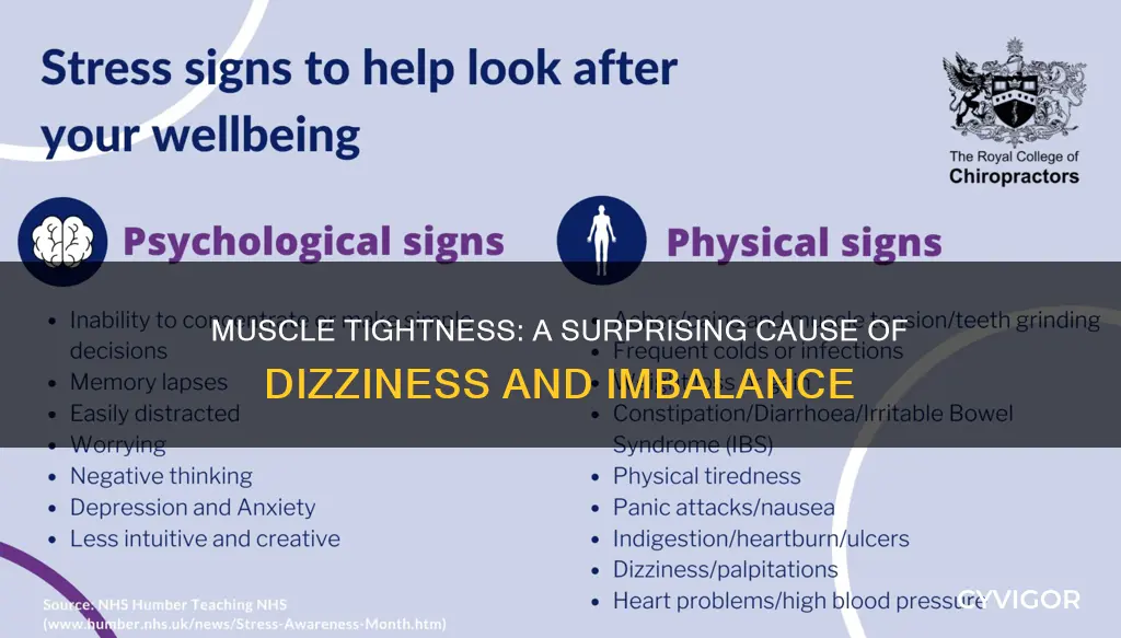 can muscle tightness cause dizziness