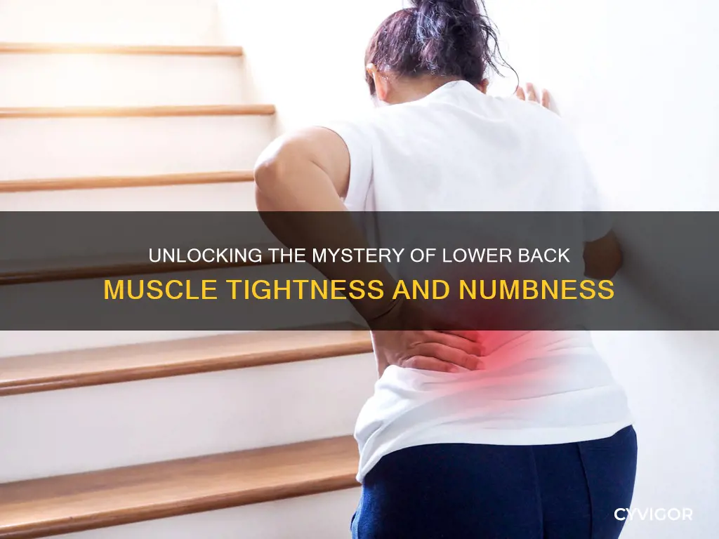 can muscle tightness in lower back cause numbness