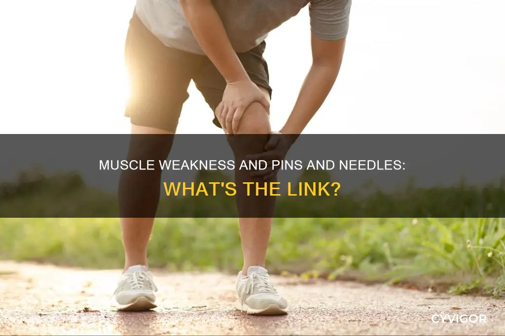 can muscle weakness cause pins and needles