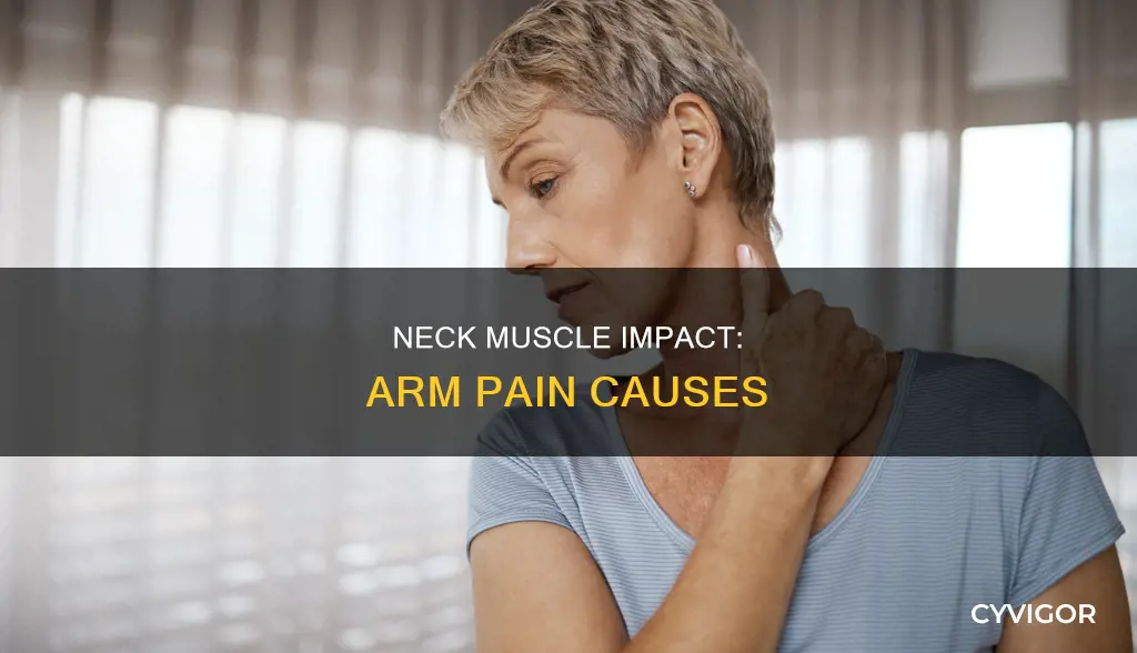 can neck muscles cause arm pain
