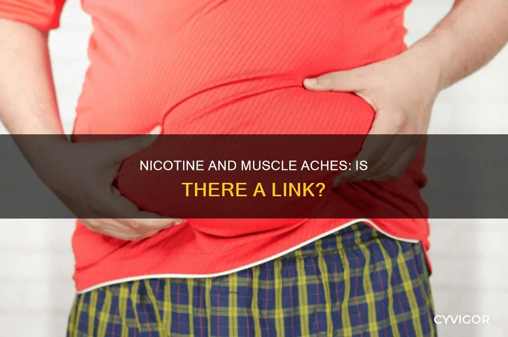 can nicotine cause muscle aches
