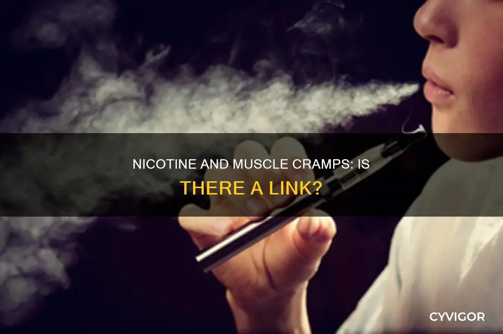can nicotine cause muscle cramps