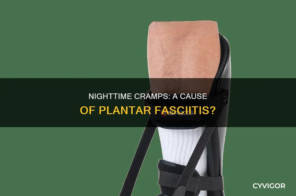 can nightime calf muscle cramps cause plantar fasciitis
