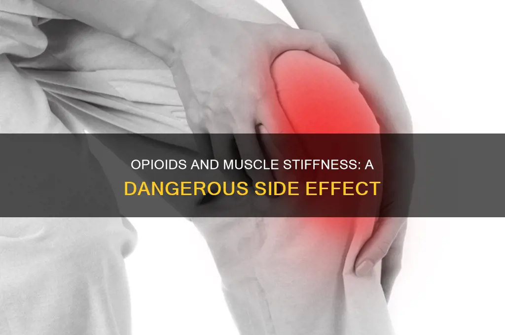 can opioids cause severe muscle stiffness
