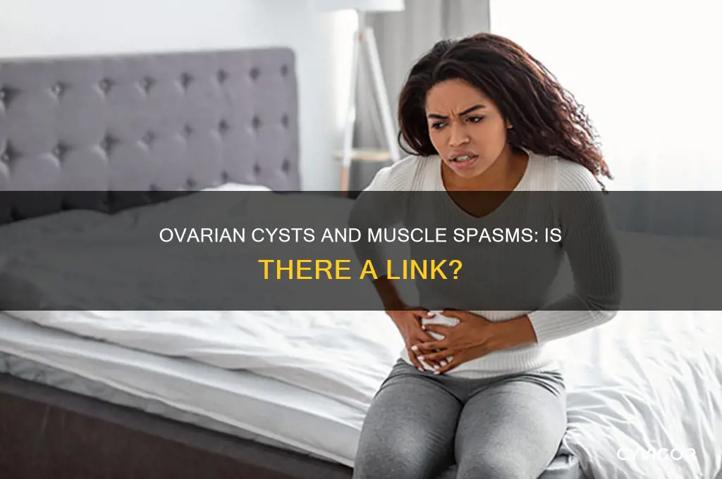 can ovarian cysts cause muscle spasms