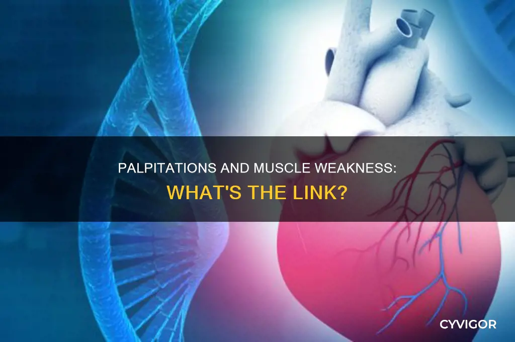 can palpitations cause muscle weakness in upper body