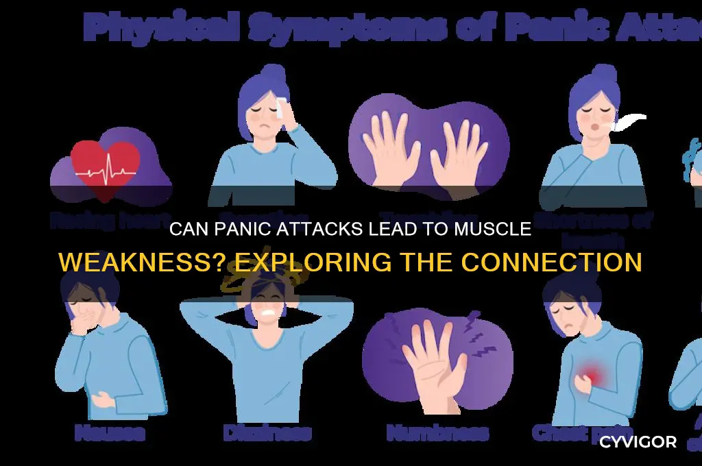 can panic attacks cause muscle weakness