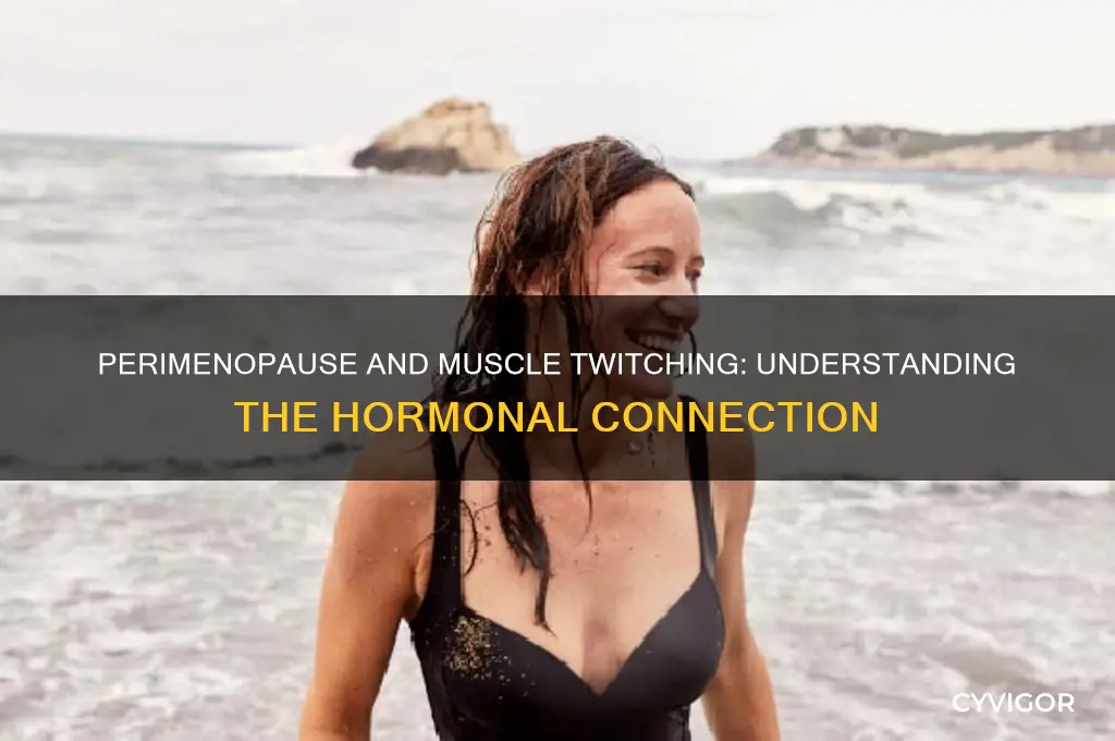 can perimenopause cause muscle twitching