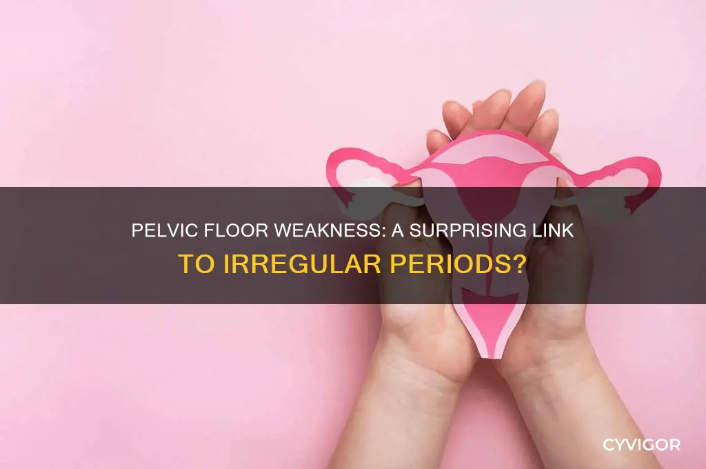 can poor pelvic floor muscle cause odd period