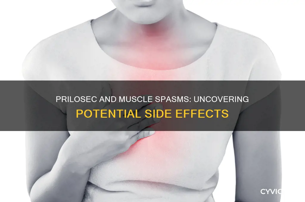 can prilosec cause muscle spasms