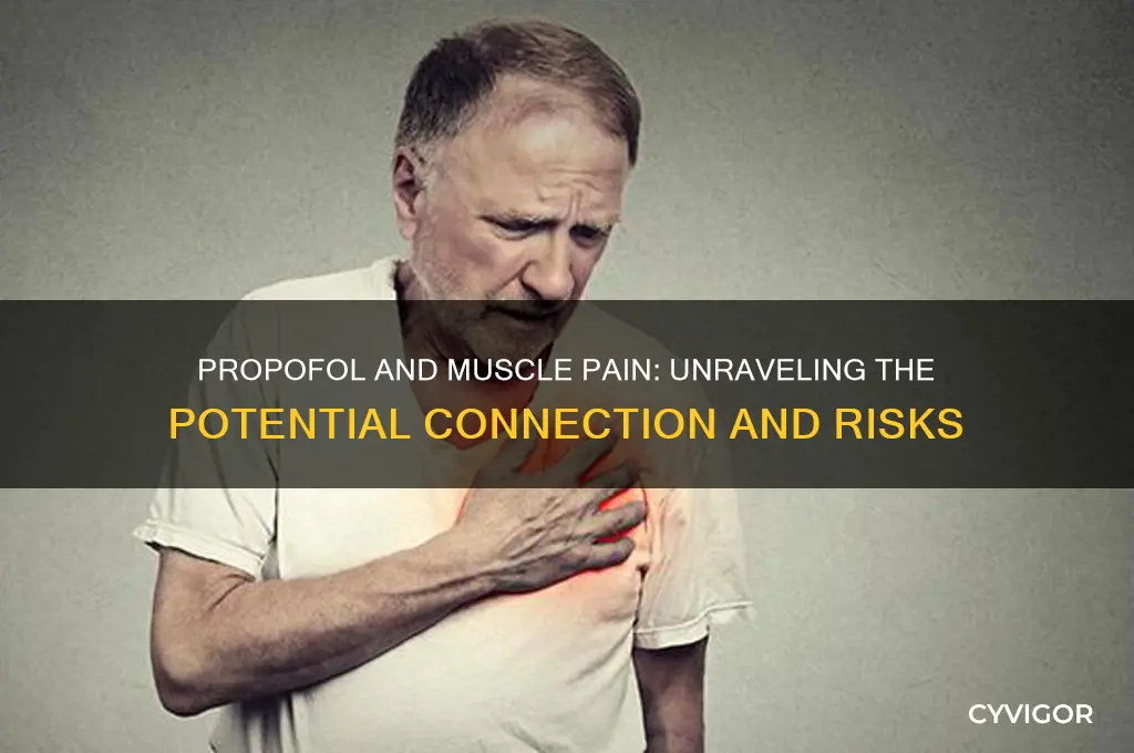 can propofol cause muscle psin