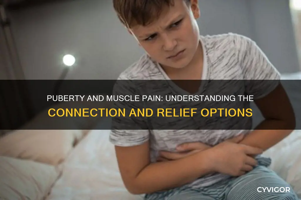 can puberty cause muscle pain