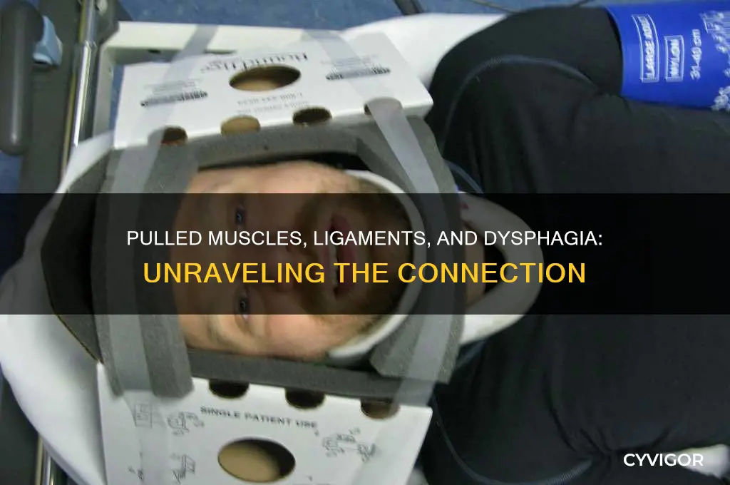 can pulled back muscle or ligament cause dysphagia