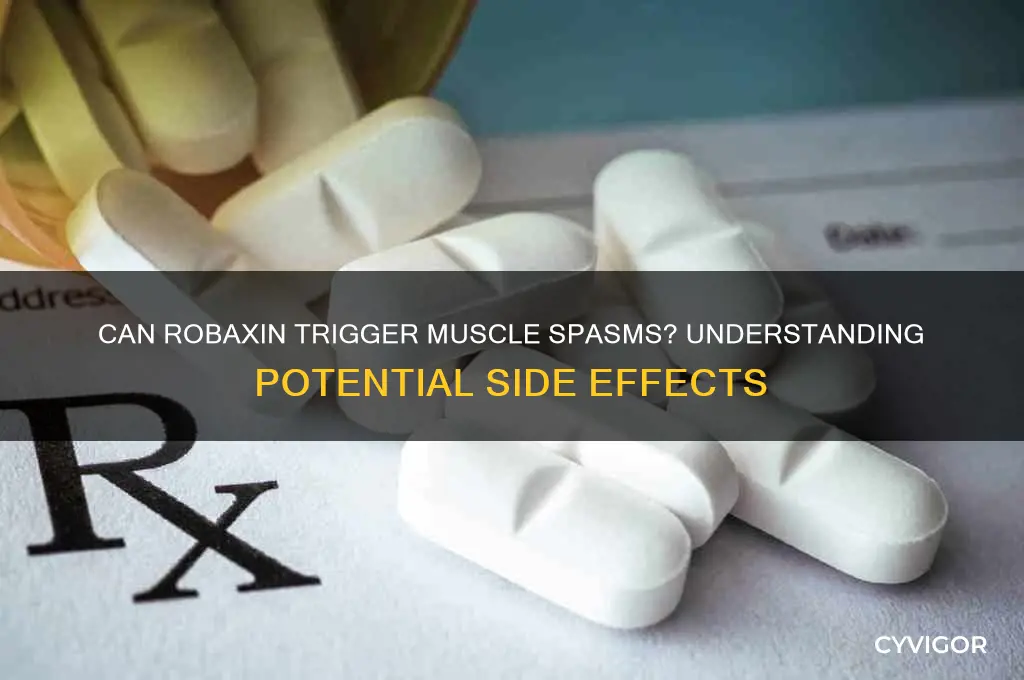 can robaxin cause muscle spasms