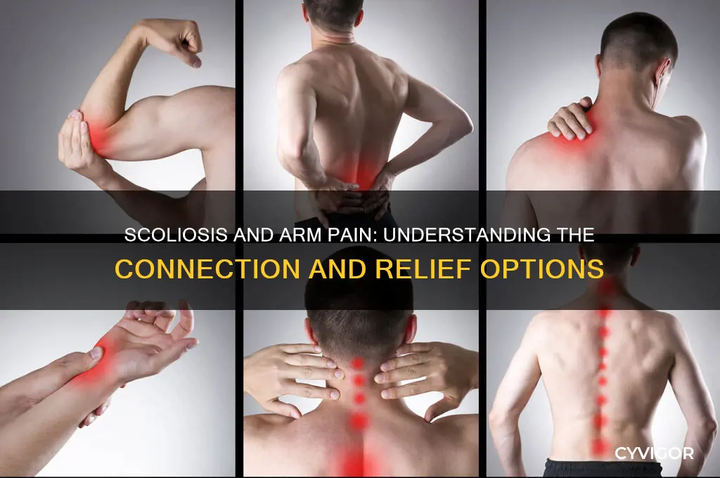 can scoliosis cause muscle pain down inside of arm
