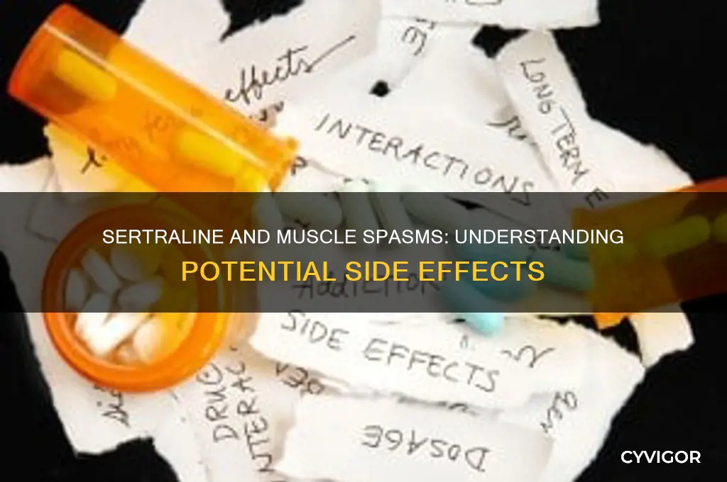 can sertraline cause muscle spasms
