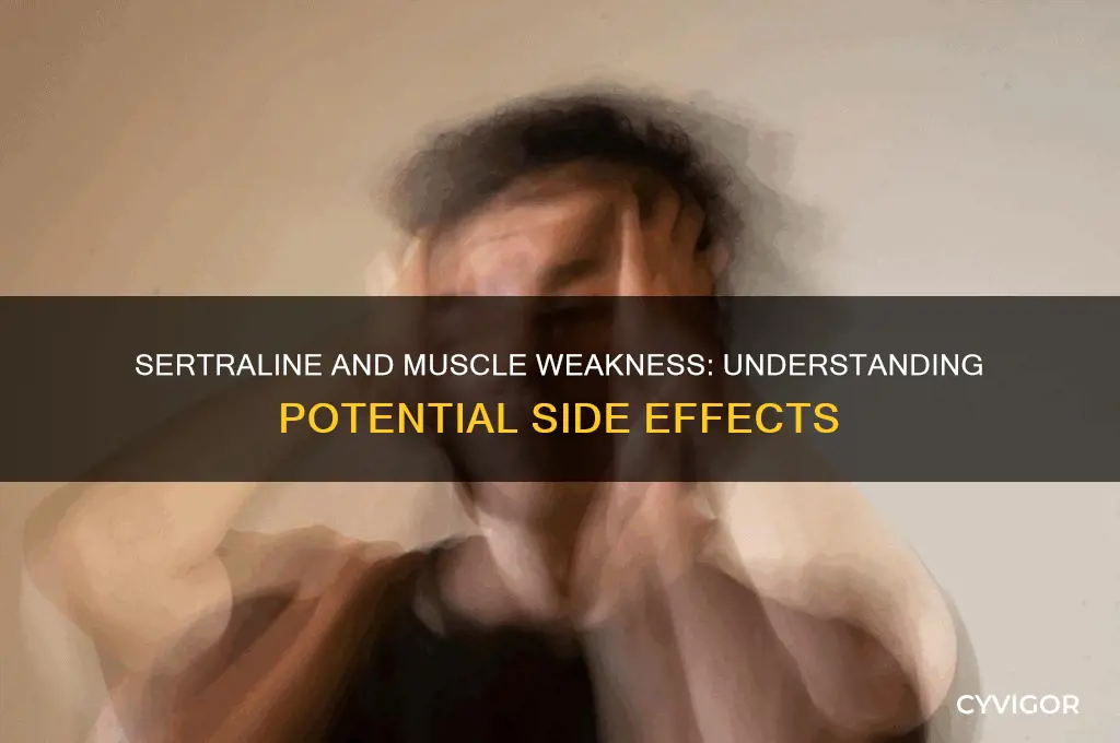 can sertraline cause muscle weakness