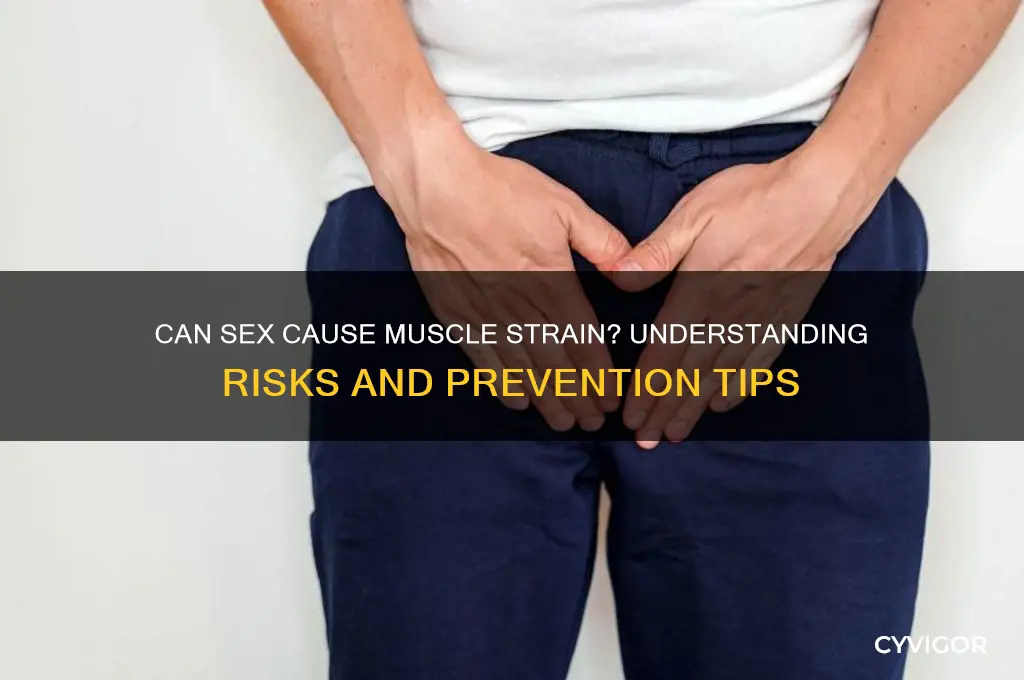 can sex cause muscle strain