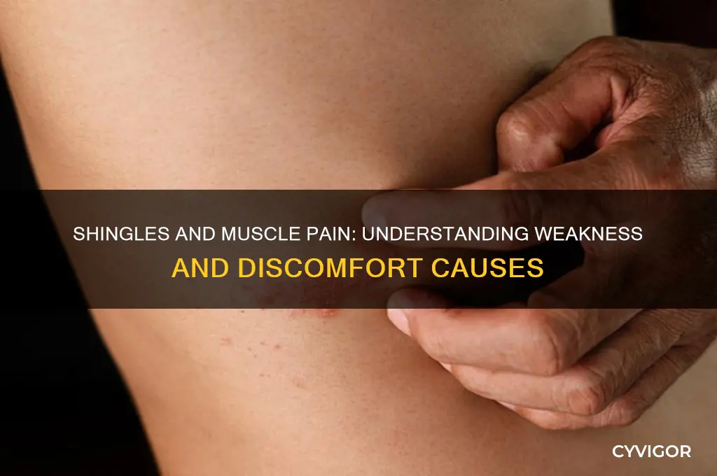 can shingles cause muscle pain and weakness