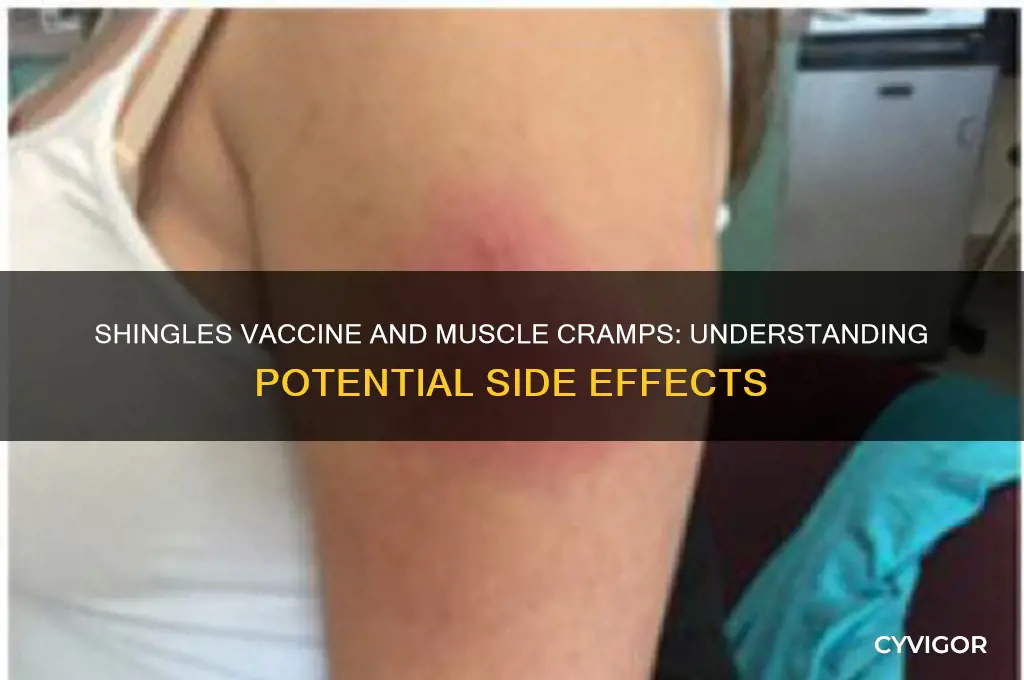 can shingles vaccine cause muscle cramps