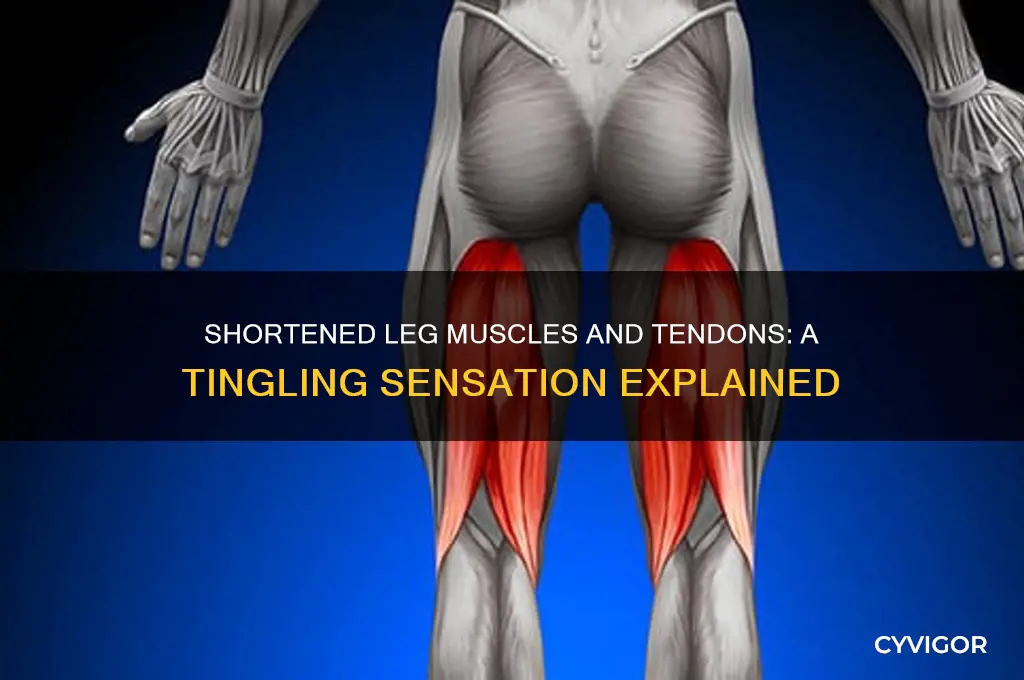 can shortened muscles and tendons of the leg cause tingling