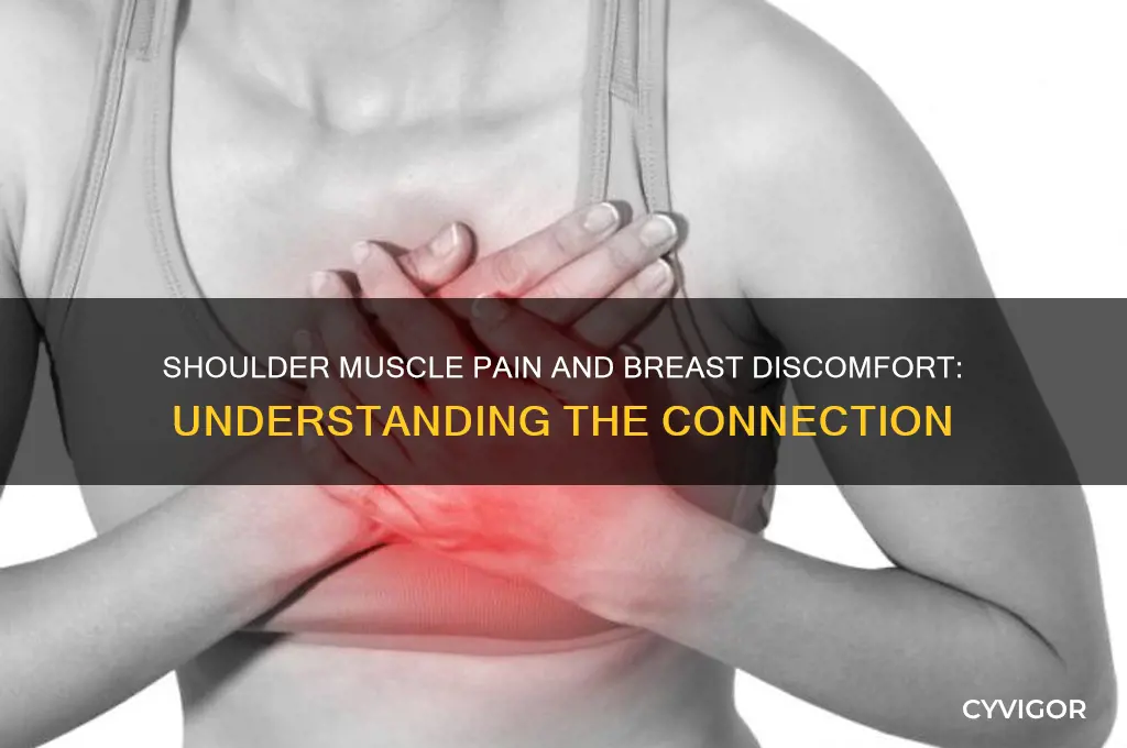 can shoulder muscle pain cause breast pain