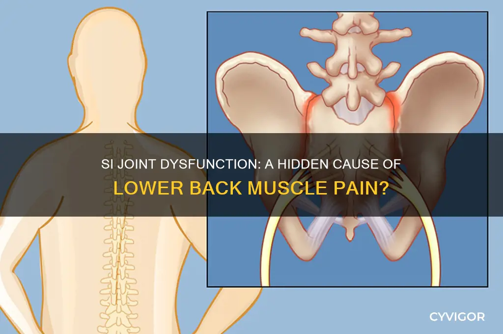 can si joint cause muscle pain in lower back