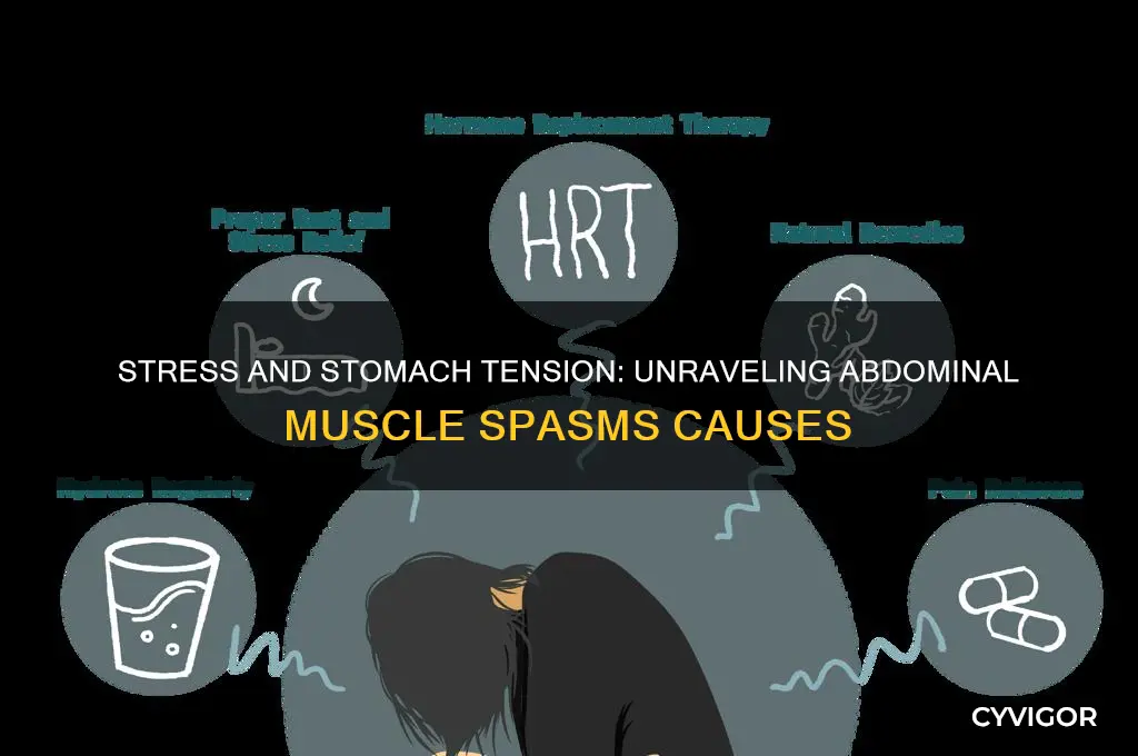 can stress cause abdominal muscle spasms