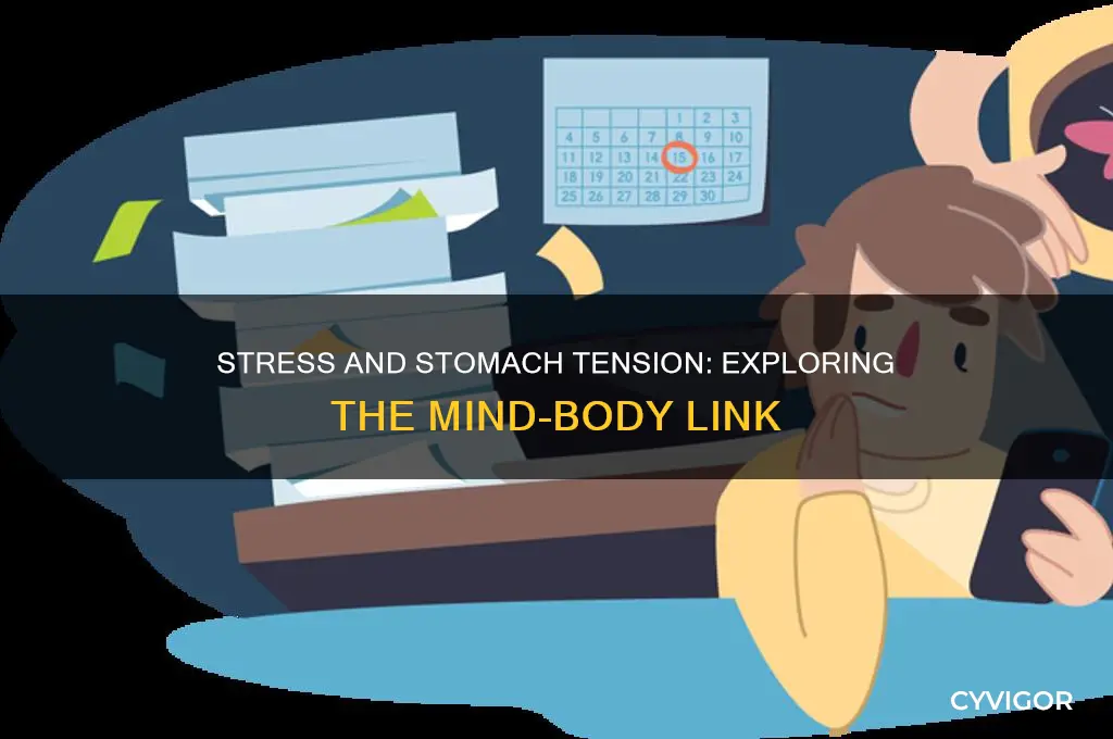 can stress cause tight stomach muscles