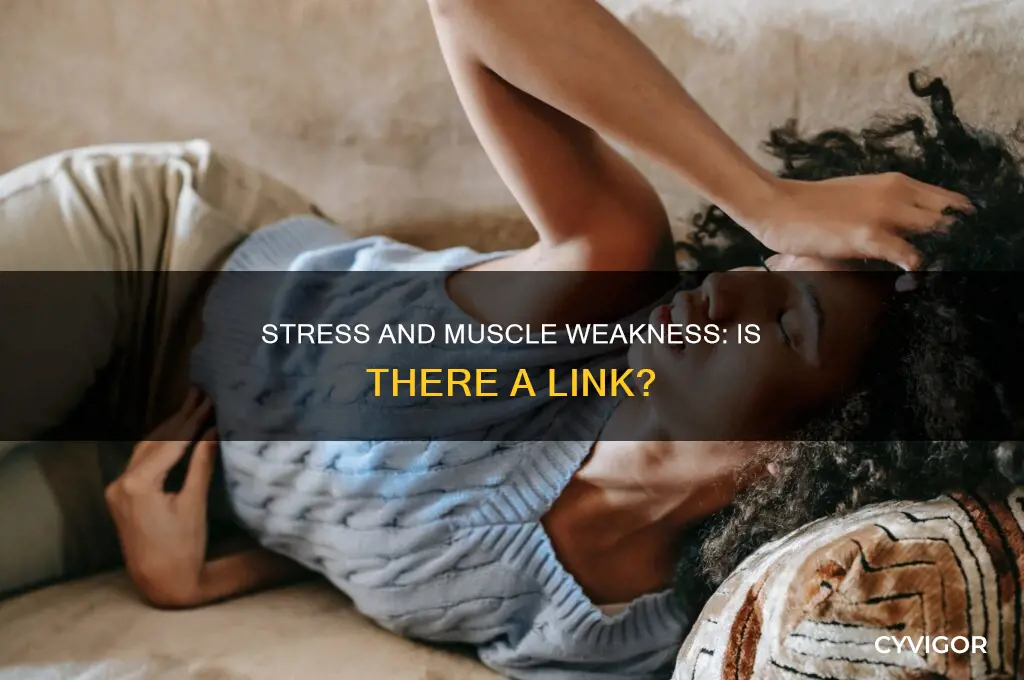 can stress cause weak muscles