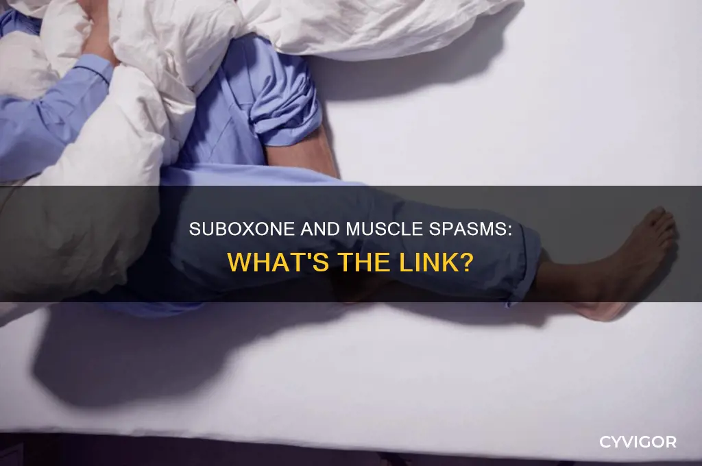 can suboxone cause muscle spasms