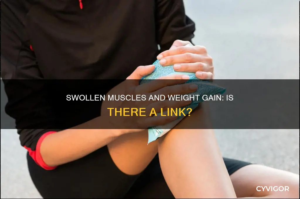 can swollen muscles cause weight gain