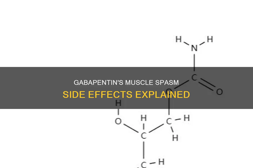 can taking gabapentic cause muscle spasms