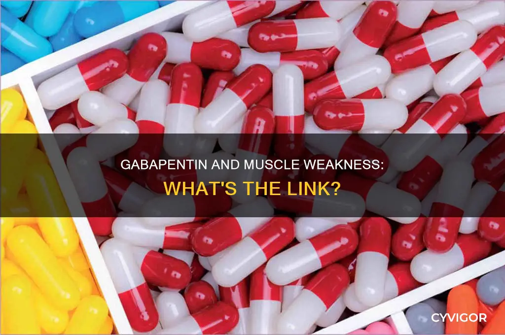 can taking gabapentin cause muscle weakness