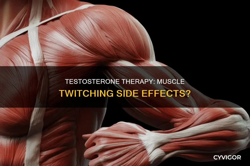 can testosterone cause muscle twitching