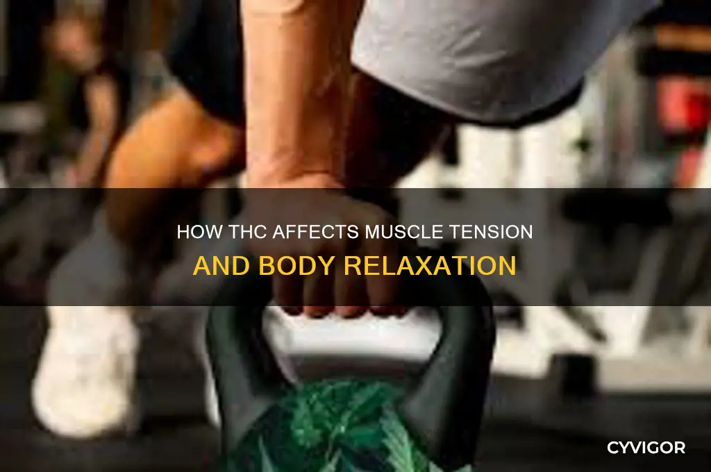 can thc cause muscle tension