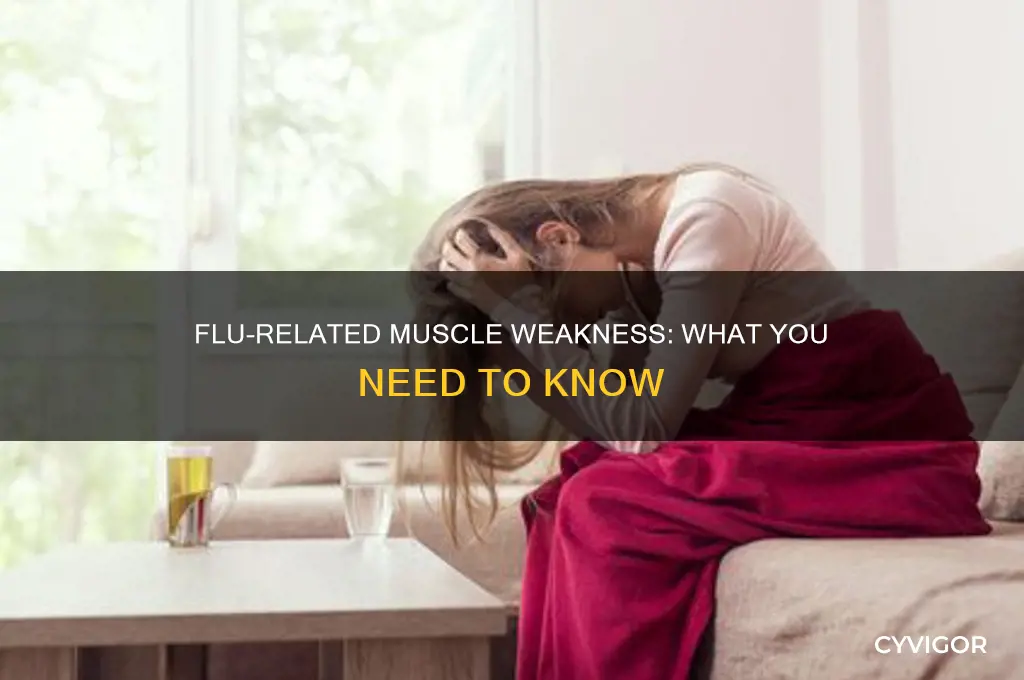 can the flu cause muscle weakness