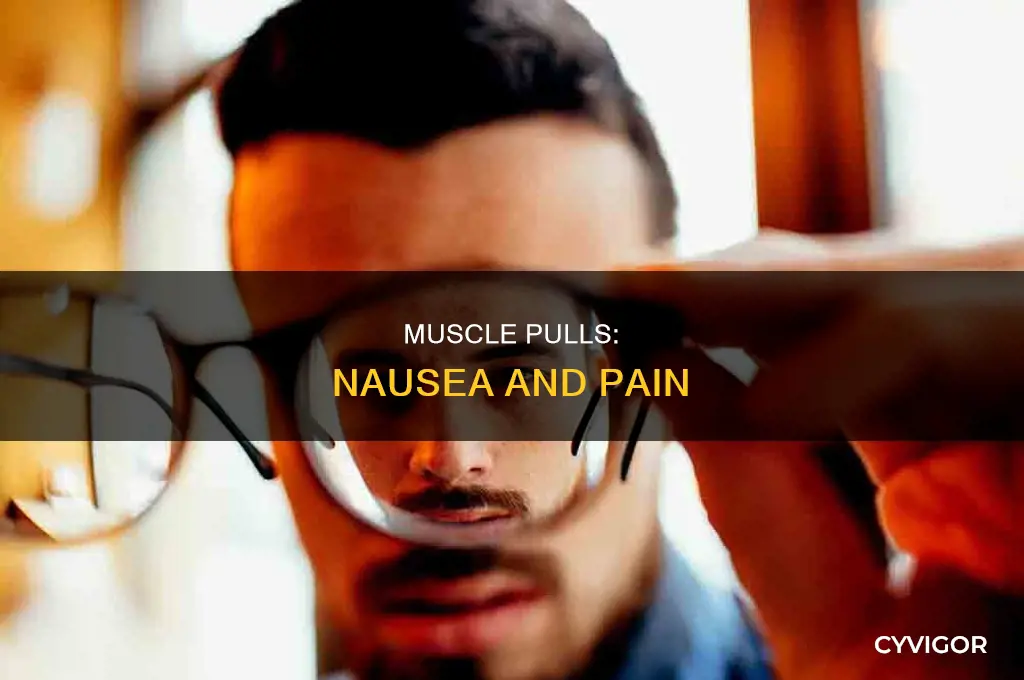 can the pain or pulled muscle cause nausea