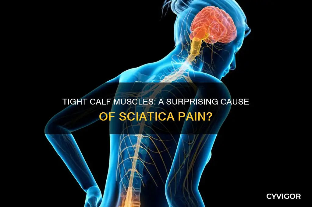 can tight calf muscle cause sciatica