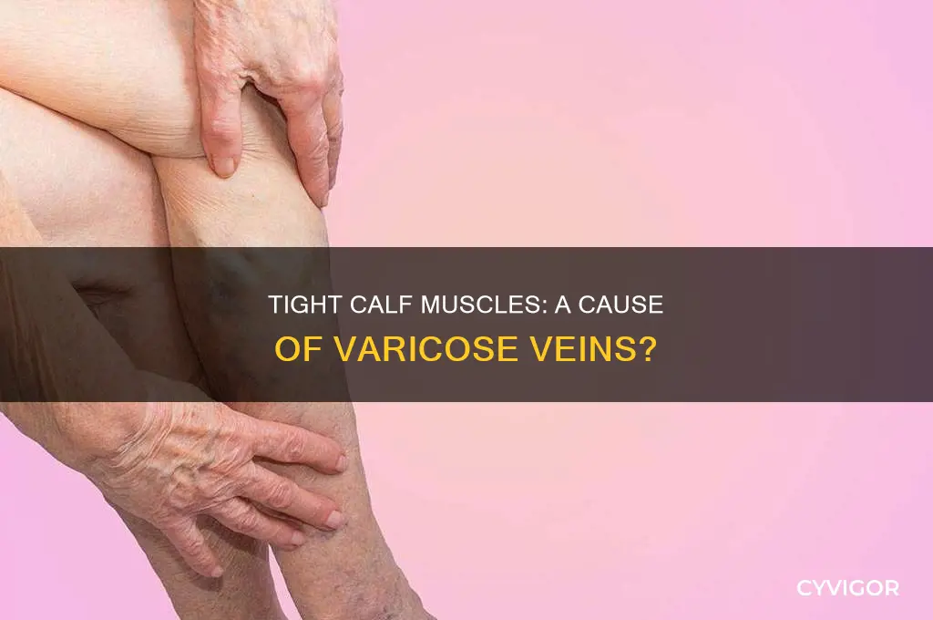 can tight calf muscle cause variose vein